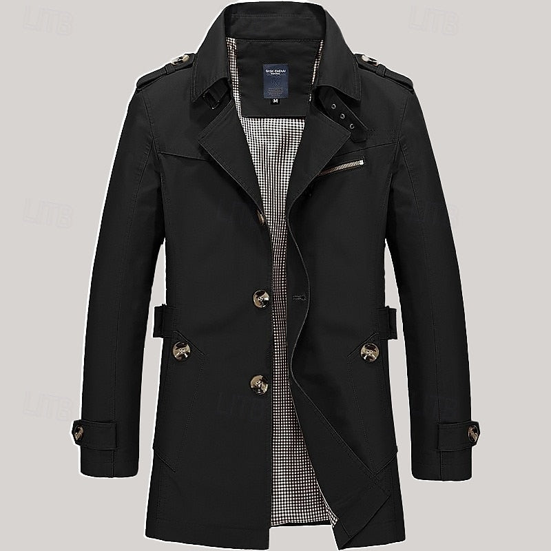 Caleb | Custom-Fit Single-Breasted Trench Coat