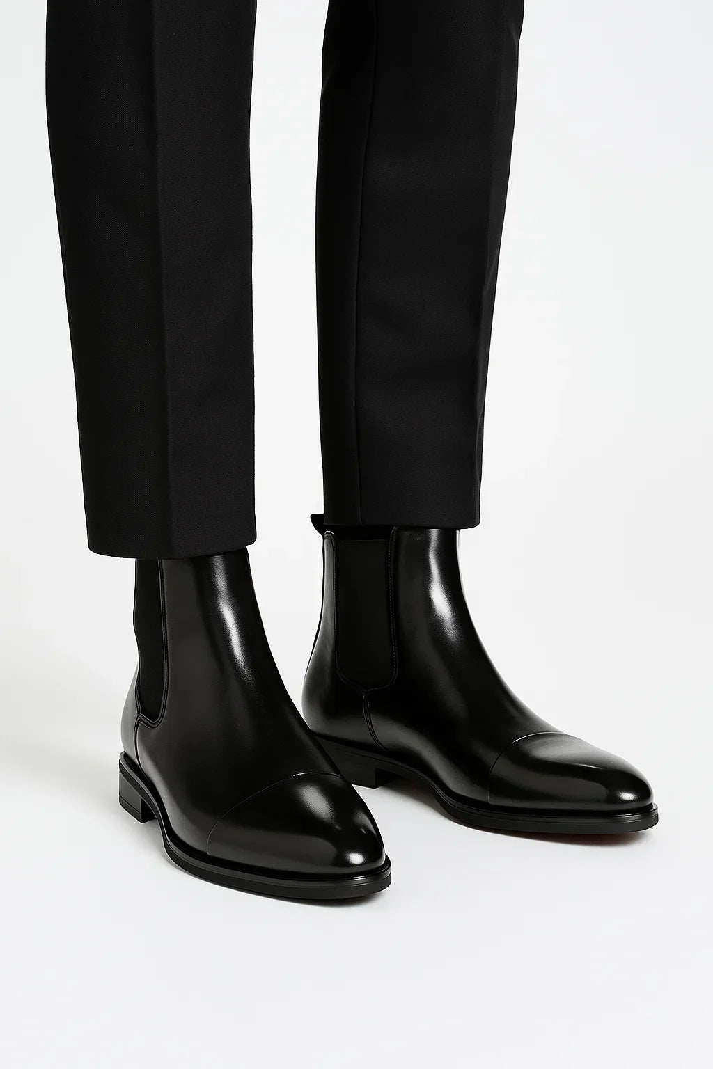 Men's Chelsea Boots Premium Leather Comfortable for Daily Use