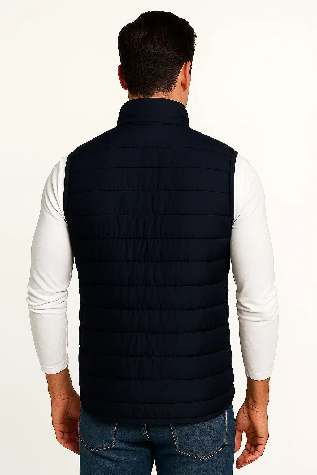 Men's Puffer Vest Cotton Padded Sleeveless Winter Jacket