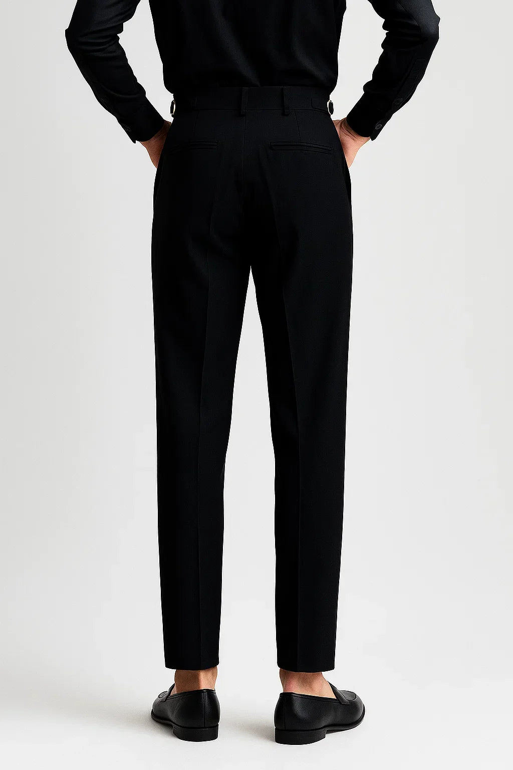 Men's Modern Fit Trousers with Pleats