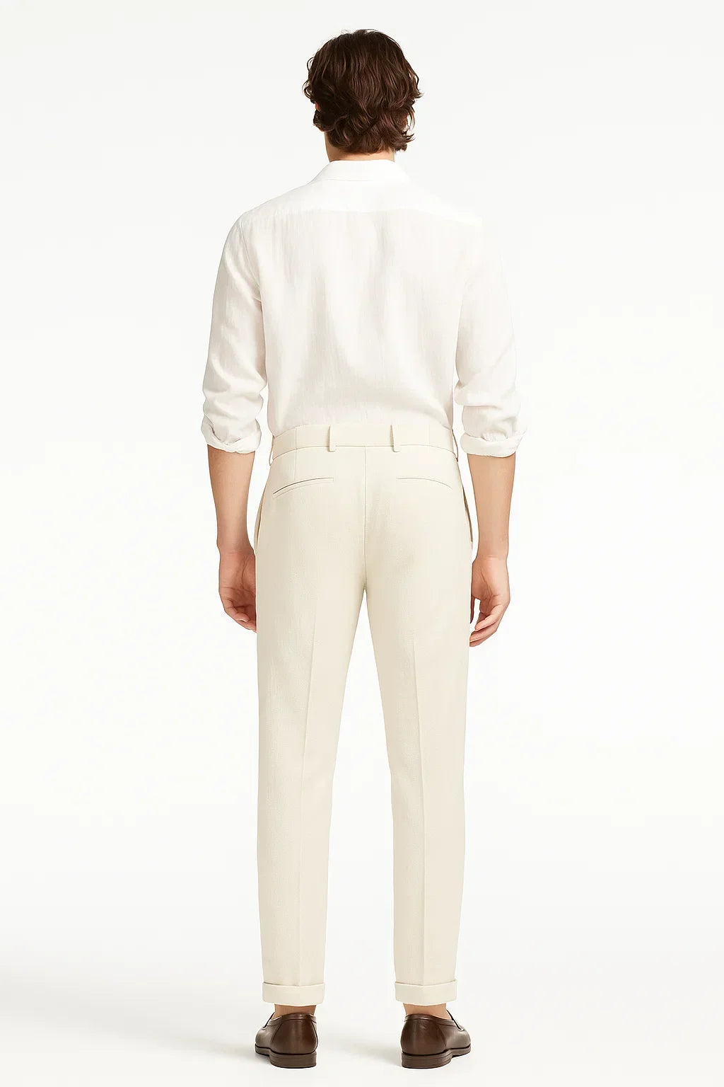 Men's Modern Fit Trousers with Pleats