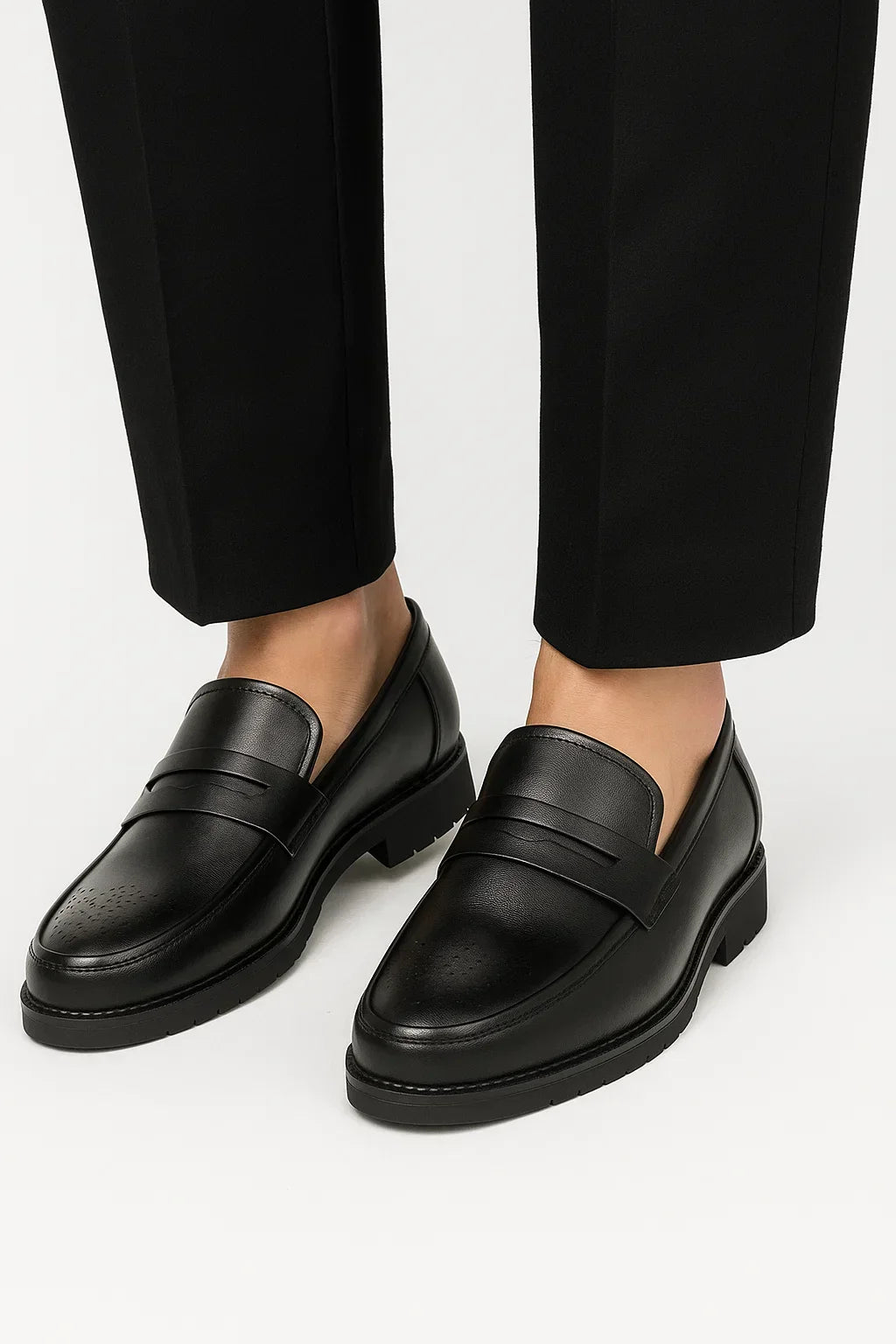 Men’s Oxford Shoes Leather Breathable Round Toe Formal