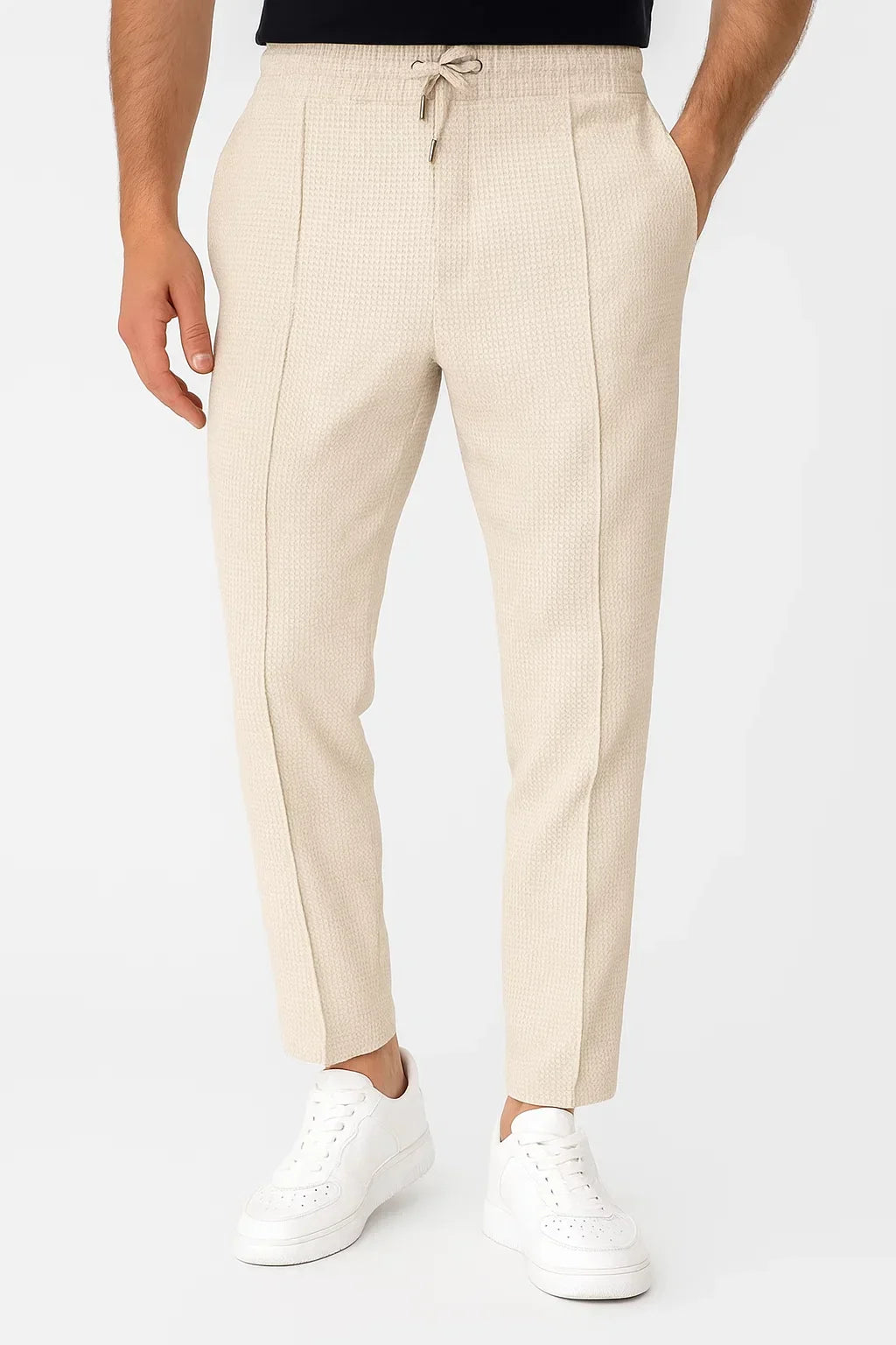 Men's Cotton Blend Trousers with Vintage Flash Lining