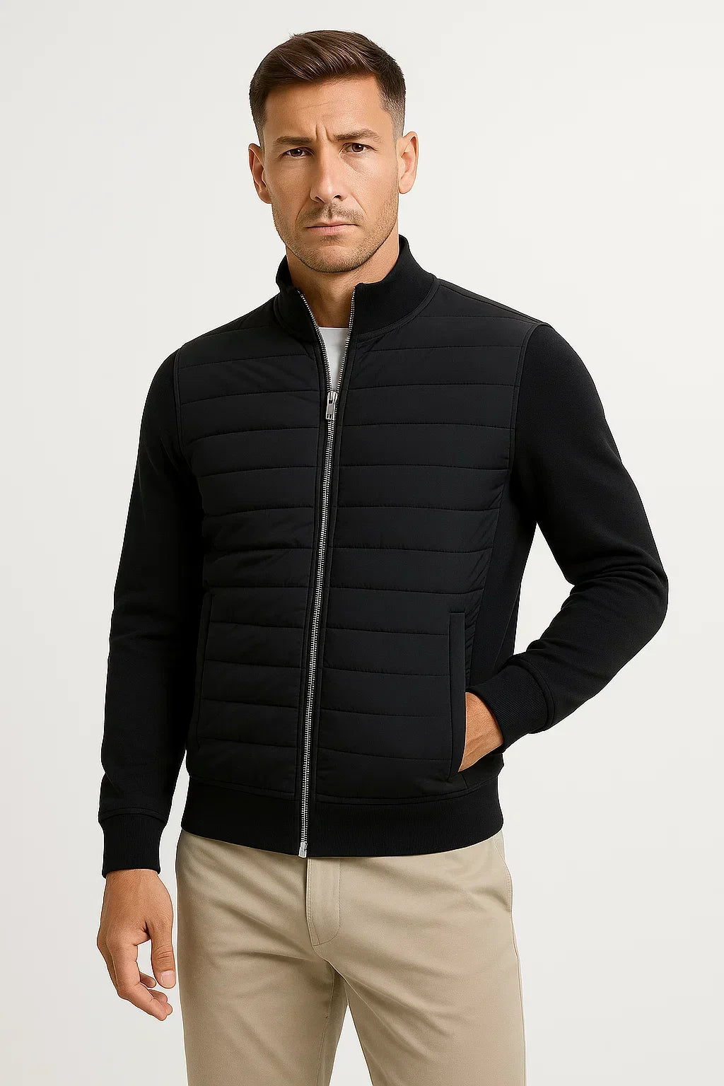 HYBRID QUILTED JACKET FOR MEN