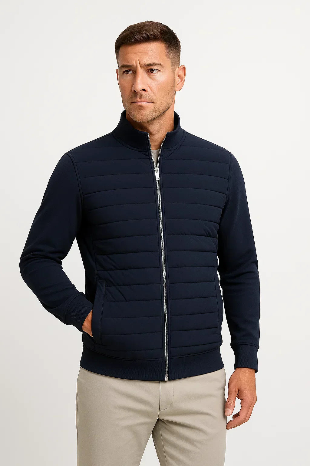 HYBRID QUILTED JACKET FOR MEN