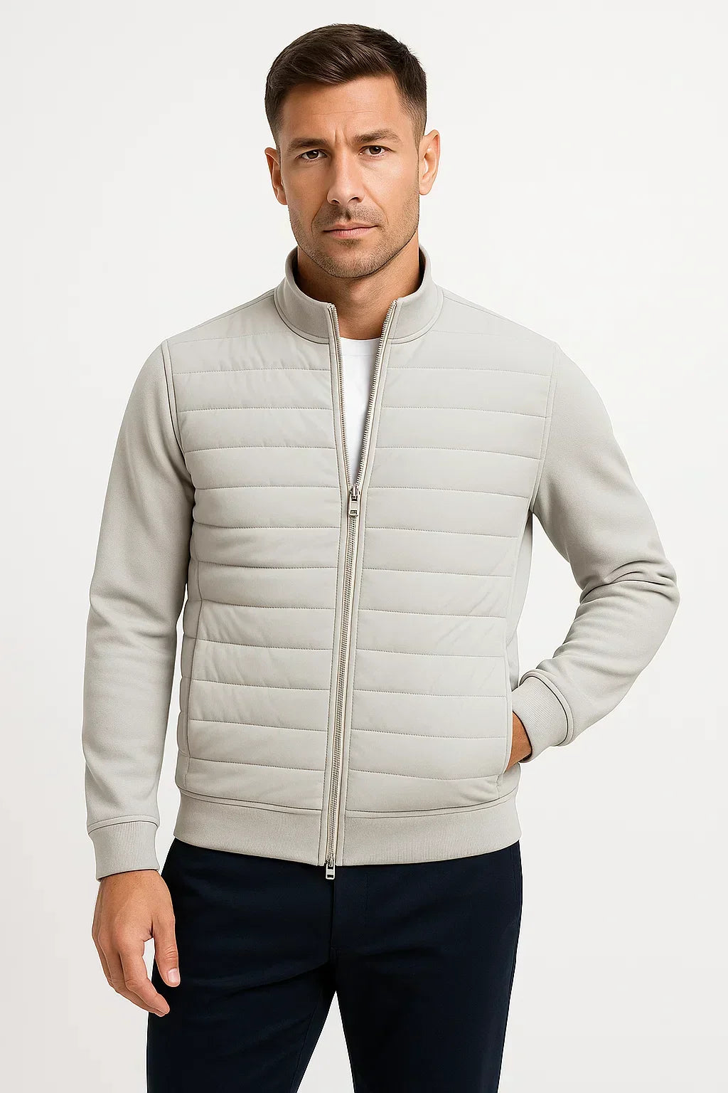 HYBRID QUILTED JACKET FOR MEN