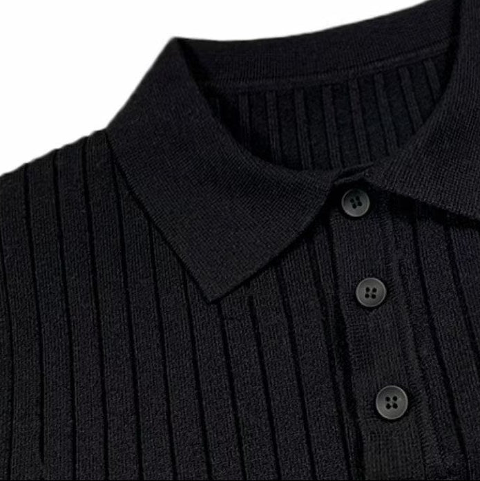 Autumn Lapel Polo Sweater
