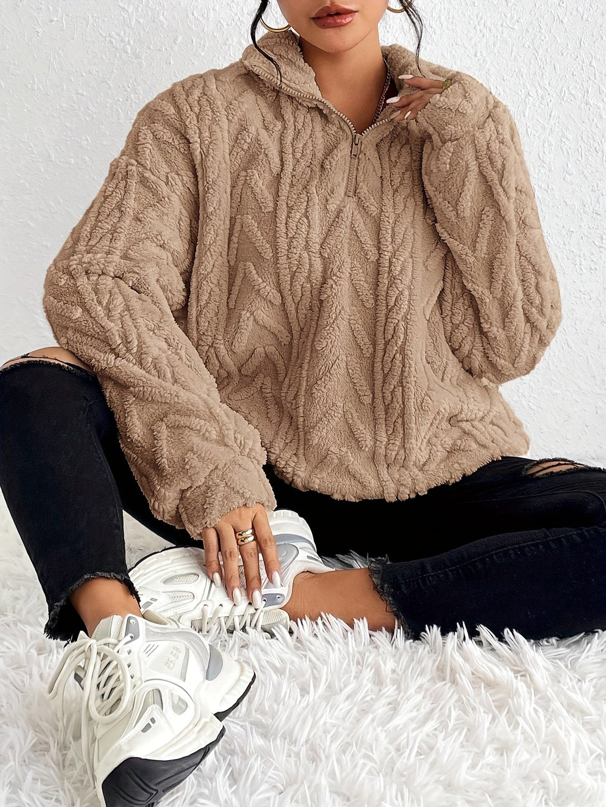 Women's Soft & Cozy Quarter-Zip Pullover