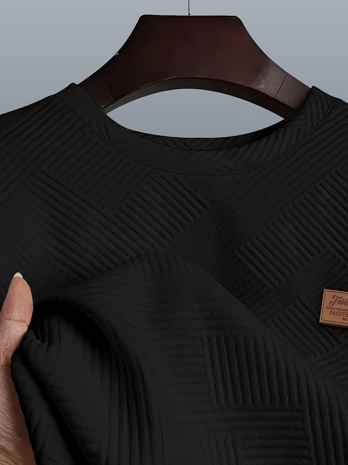 Camden | Textured Crew Neck Pullover