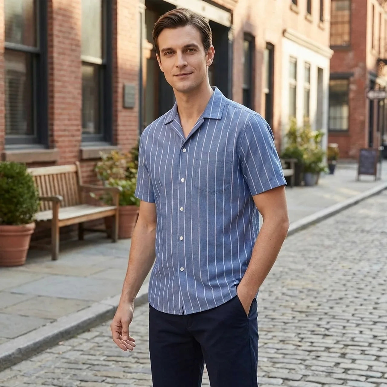 OLDMONEYLOOK | Men’s Refined Striped Polo