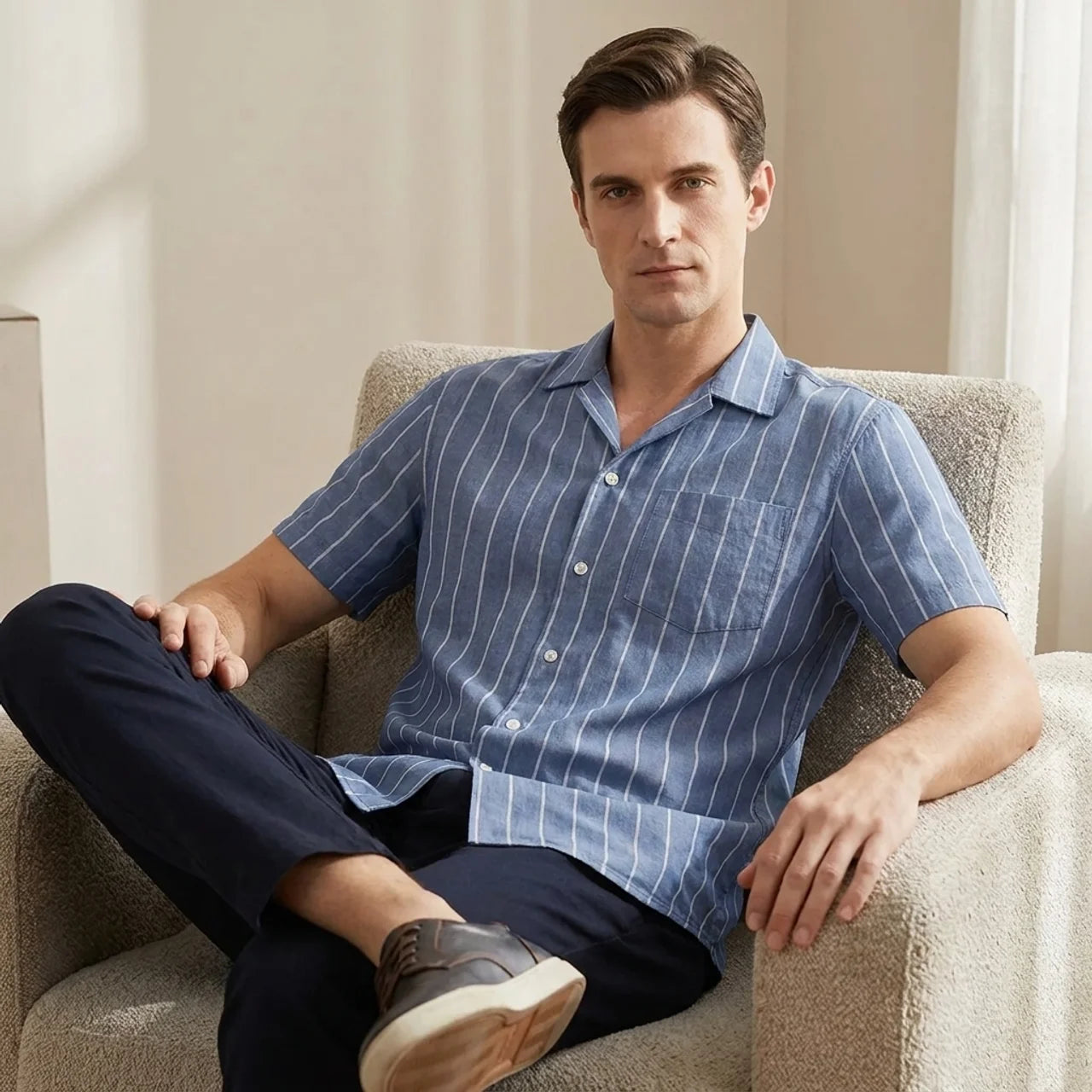 OLDMONEYLOOK | Men’s Refined Striped Polo
