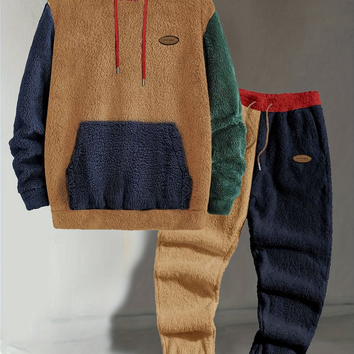 Emmett | Cozy Color-Block Two-Piece Ensemble