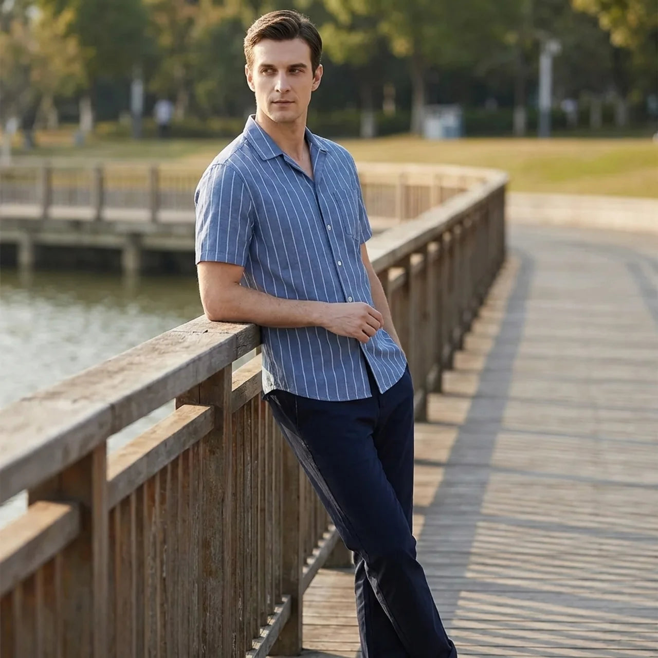 OLDMONEYLOOK | Men’s Refined Striped Polo