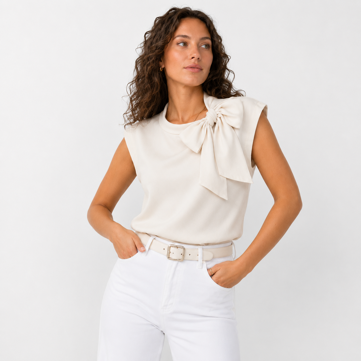 Romy Tie Blouse