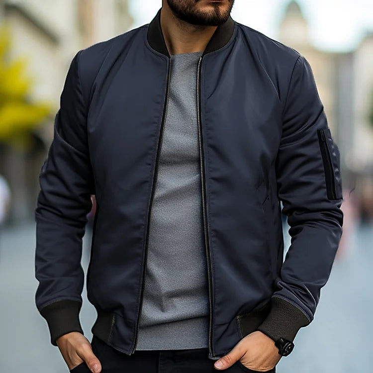 Bomber Jacket for Men - Classic Regular Fit Comfortable Design
