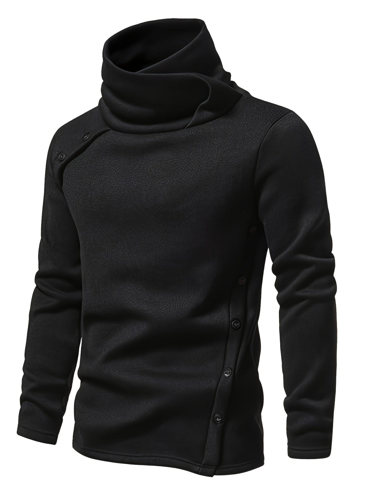 Marcus | Relaxed Neck Button-Up Sweater