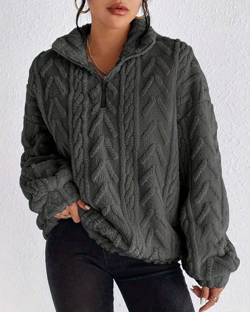 Reversible Fleece Half-Zip Sweatshirt