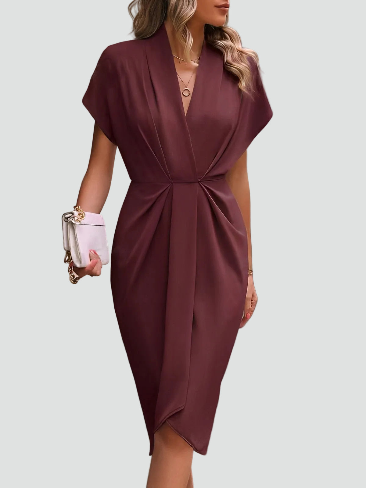Wrap Dress for Women Regular Fit Softly Drapes Beautifully Around the Figure