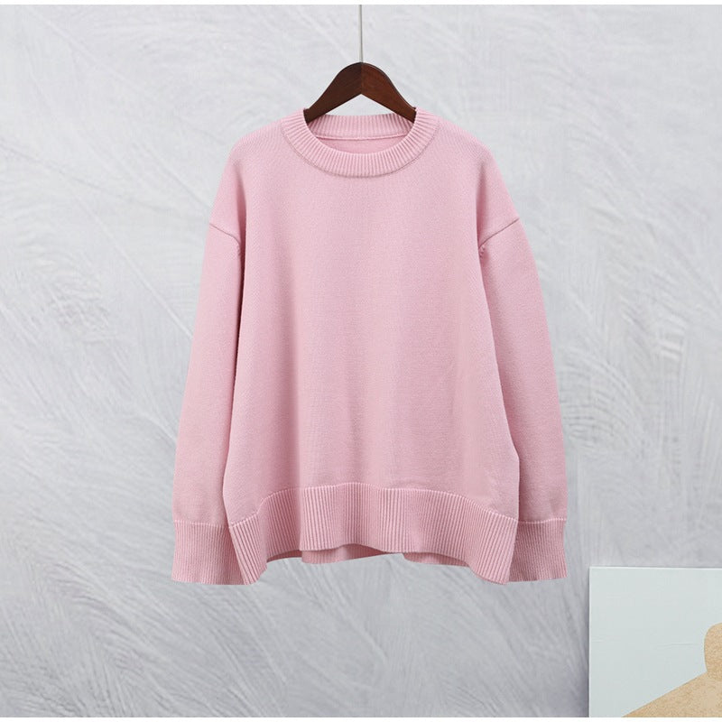 Klara | Comfortable Long Sleeve Round Neck Sweater with Stretch