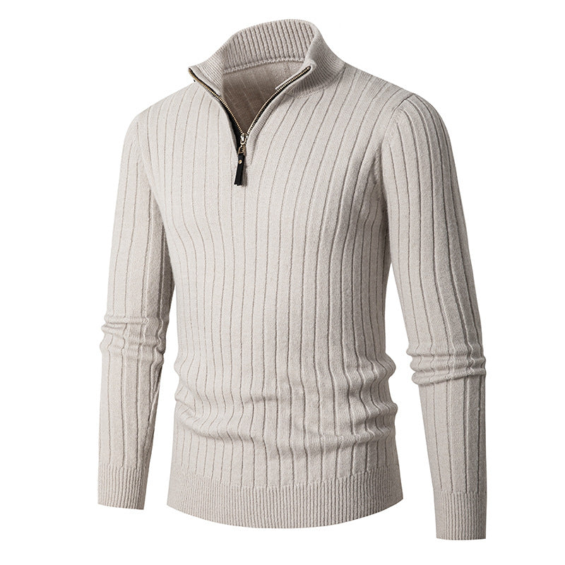 Casual Zip-Up Sweater