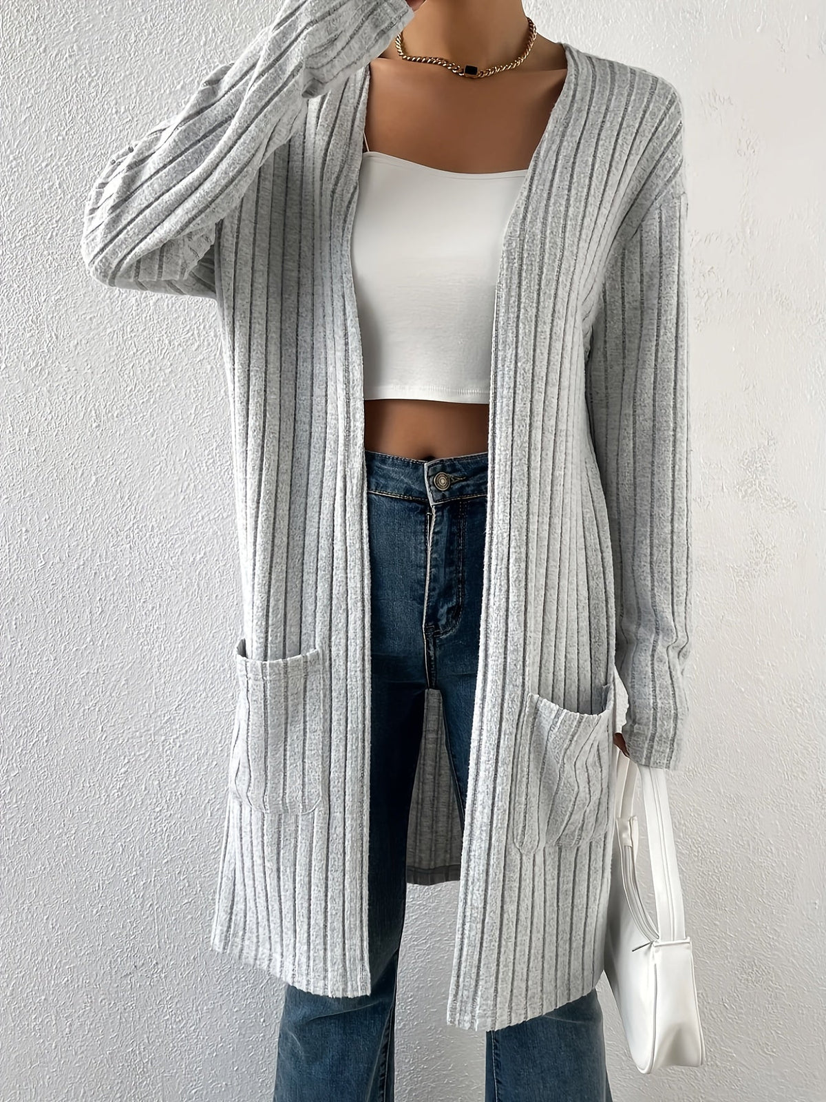 Lenora | Textured Open-Front Cardigan