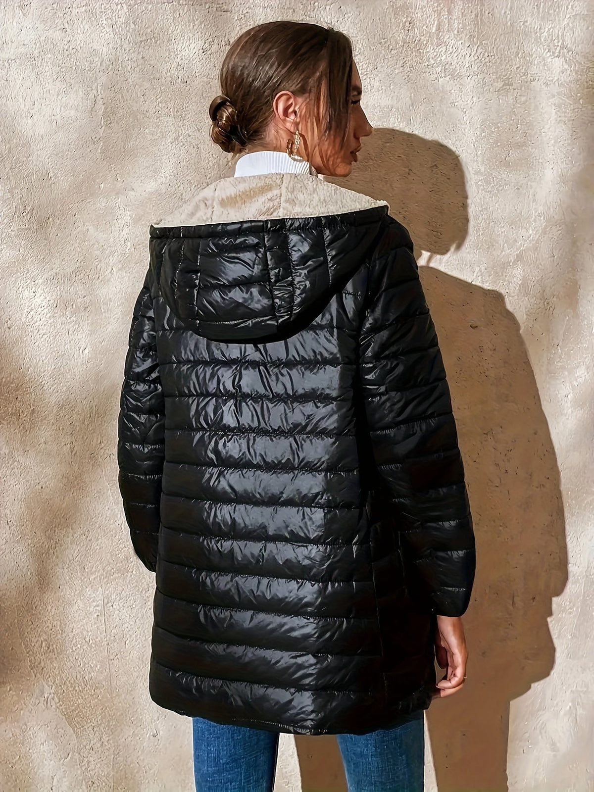Cora | Cozy-Fleece Longline Coat