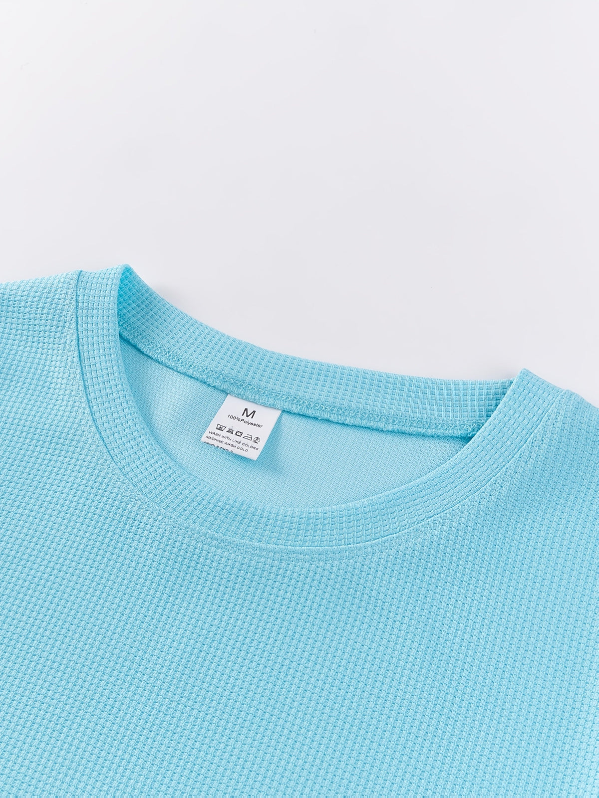 Frederick | Long Sleeve Top with Textured Waffle Knit