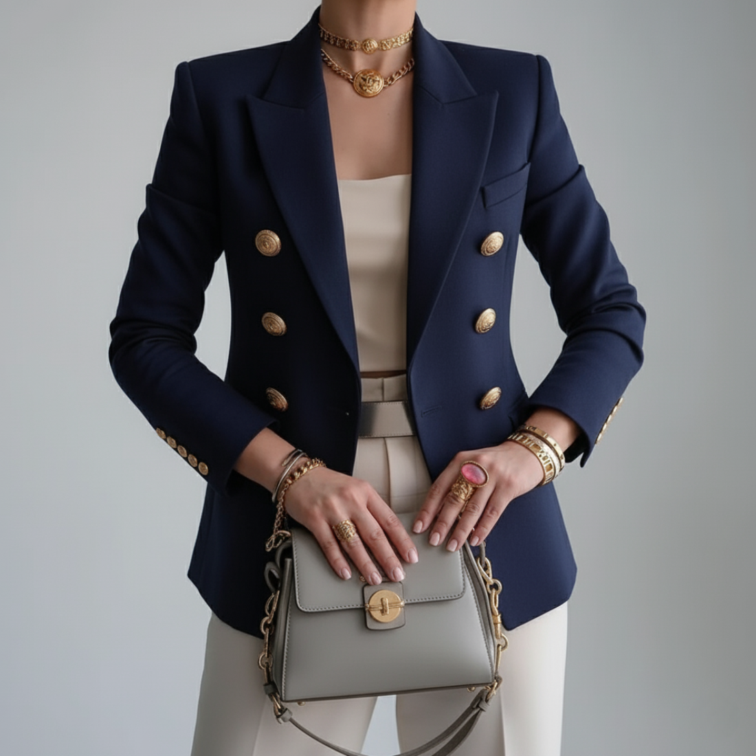 Women's Custom-Fit Double-Breasted Blazer