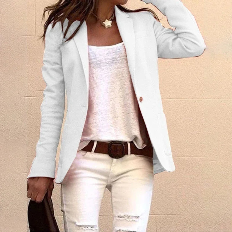 Slim Fit Blazer for Women with Classic Lapels