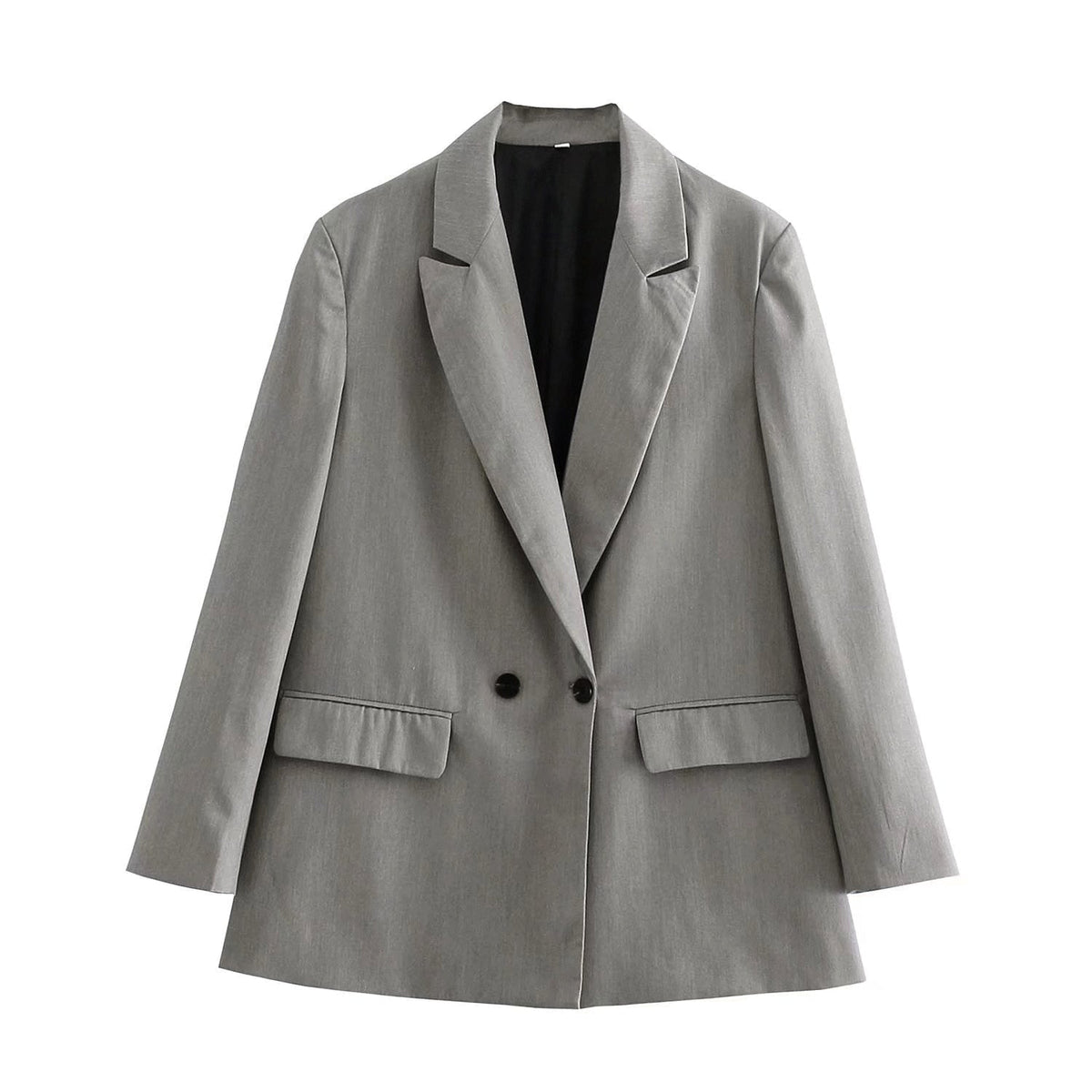 Blazer for Women with Double-Breasted Buttons and Regular Fit