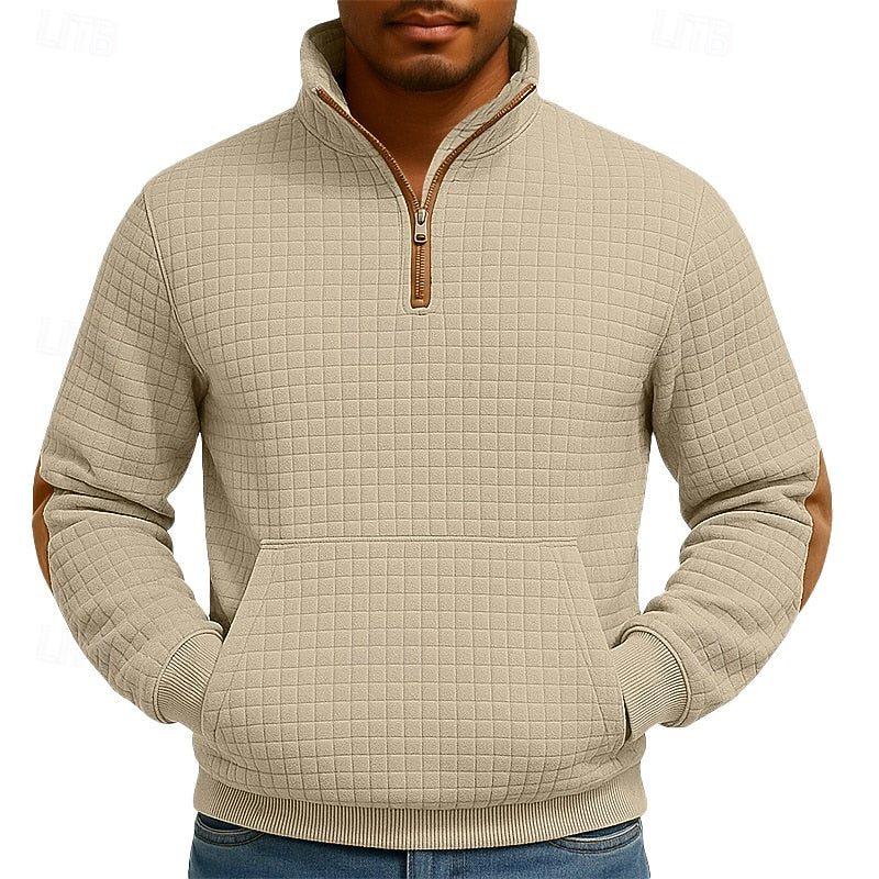 Walter | Textured Quarter-Zip Sweater