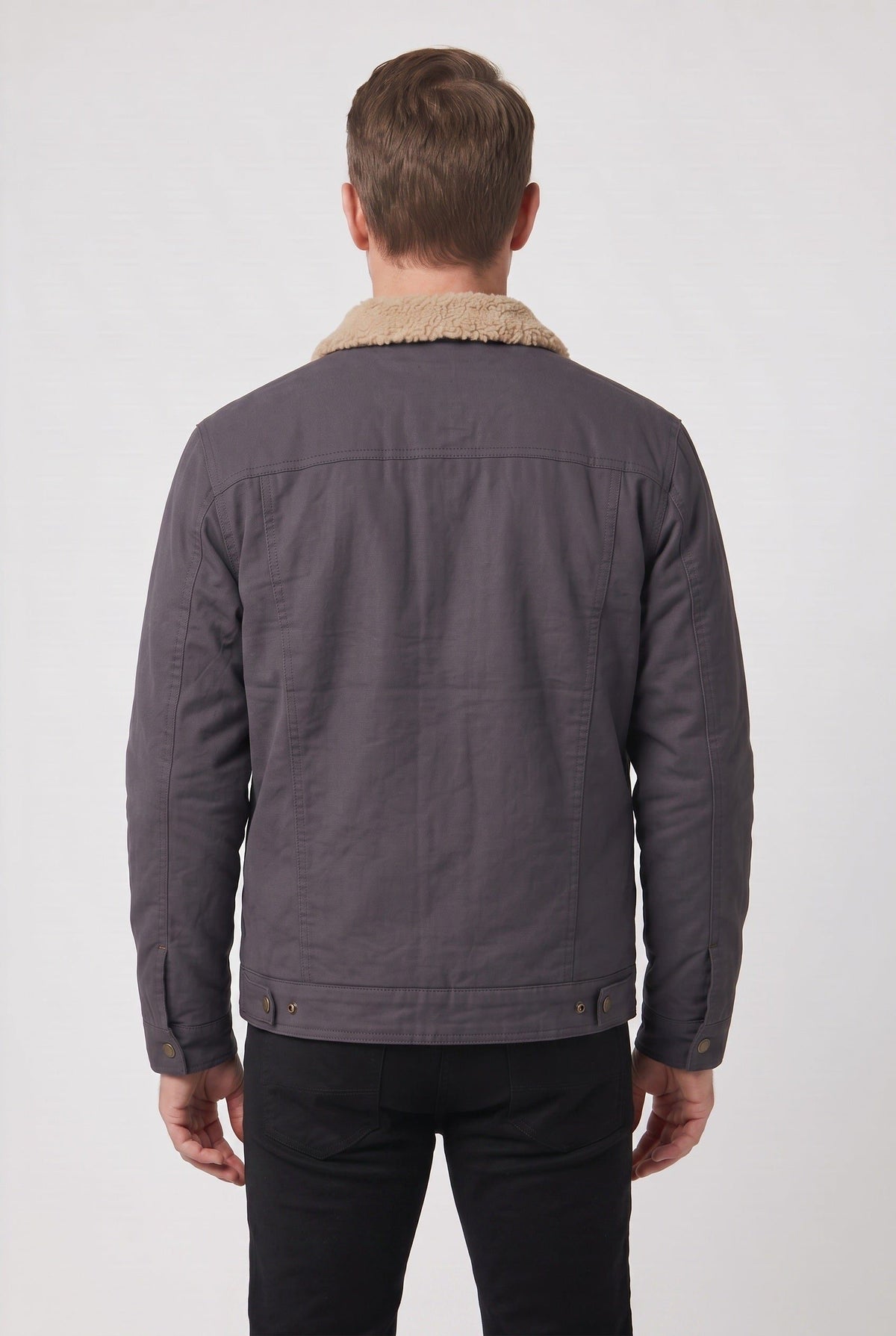 Men's Bomber Jacket with Cozy Fleece Collar
