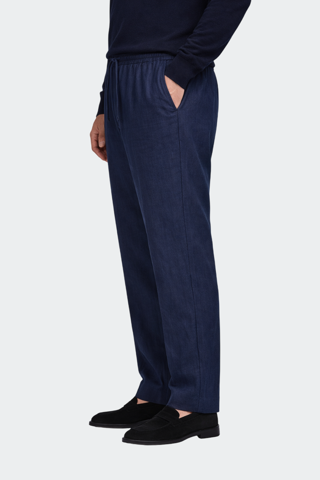 Men's Relaxed Fit Linen Casual Summer Trousers