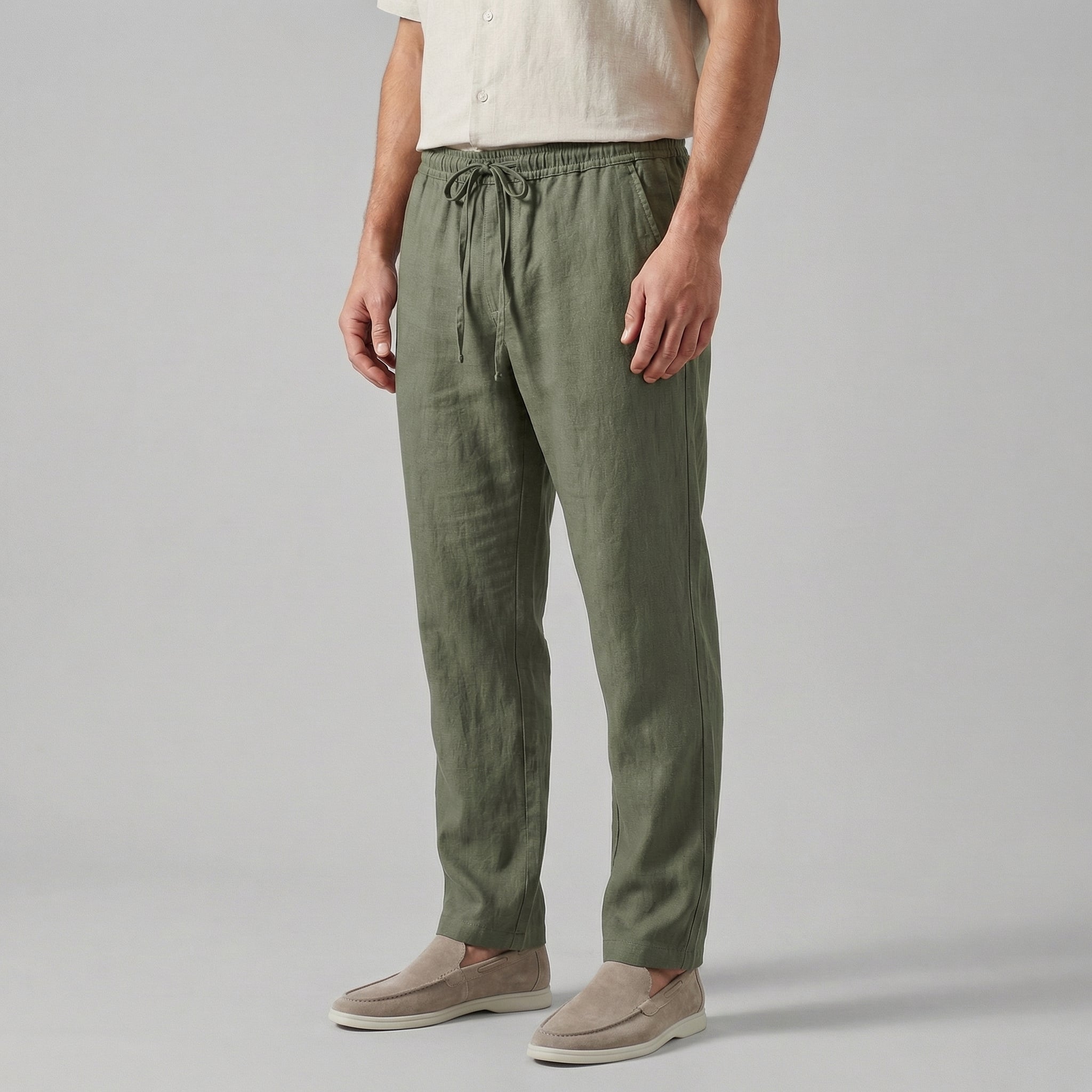 Men's Wide Leg Casual Summer Trousers