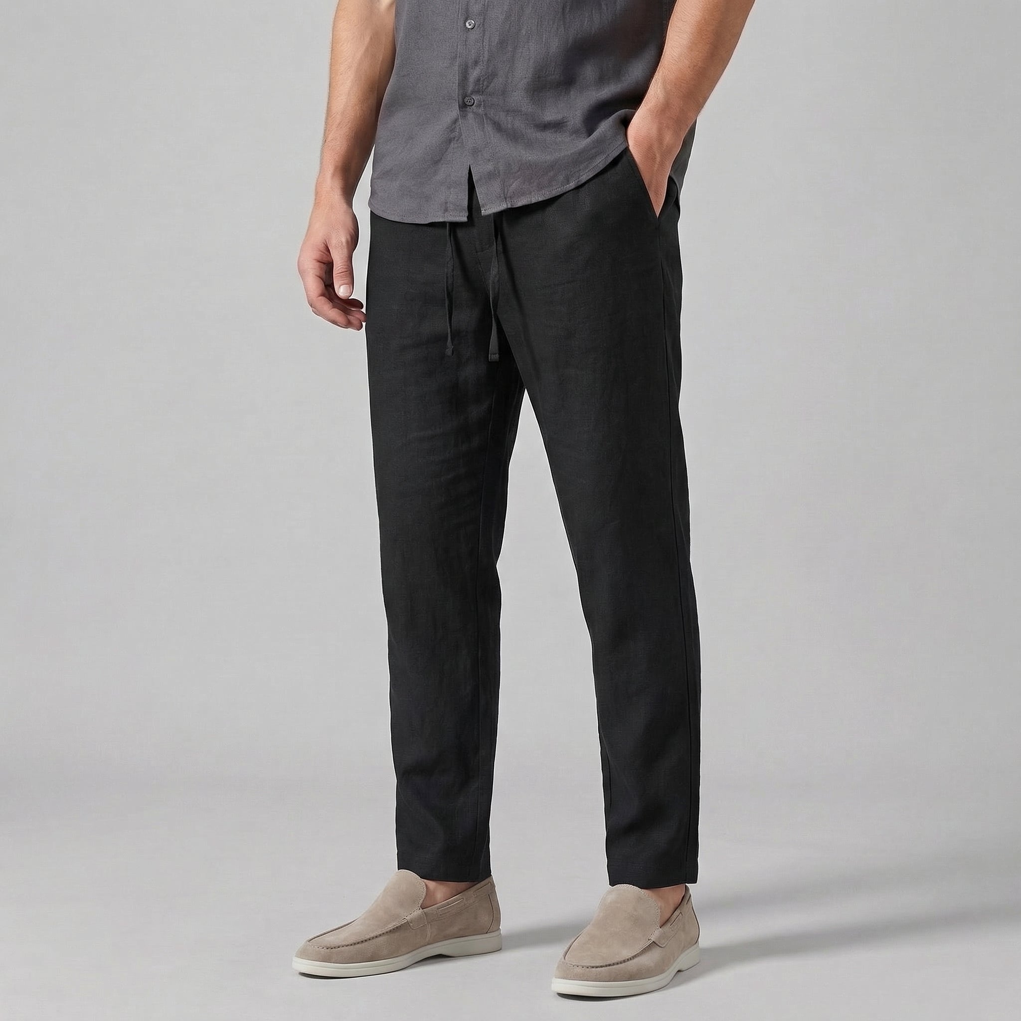 Men's Wide Leg Casual Summer Trousers