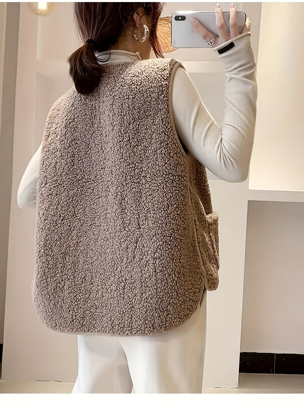 Estella | Textured Button-Down Vest