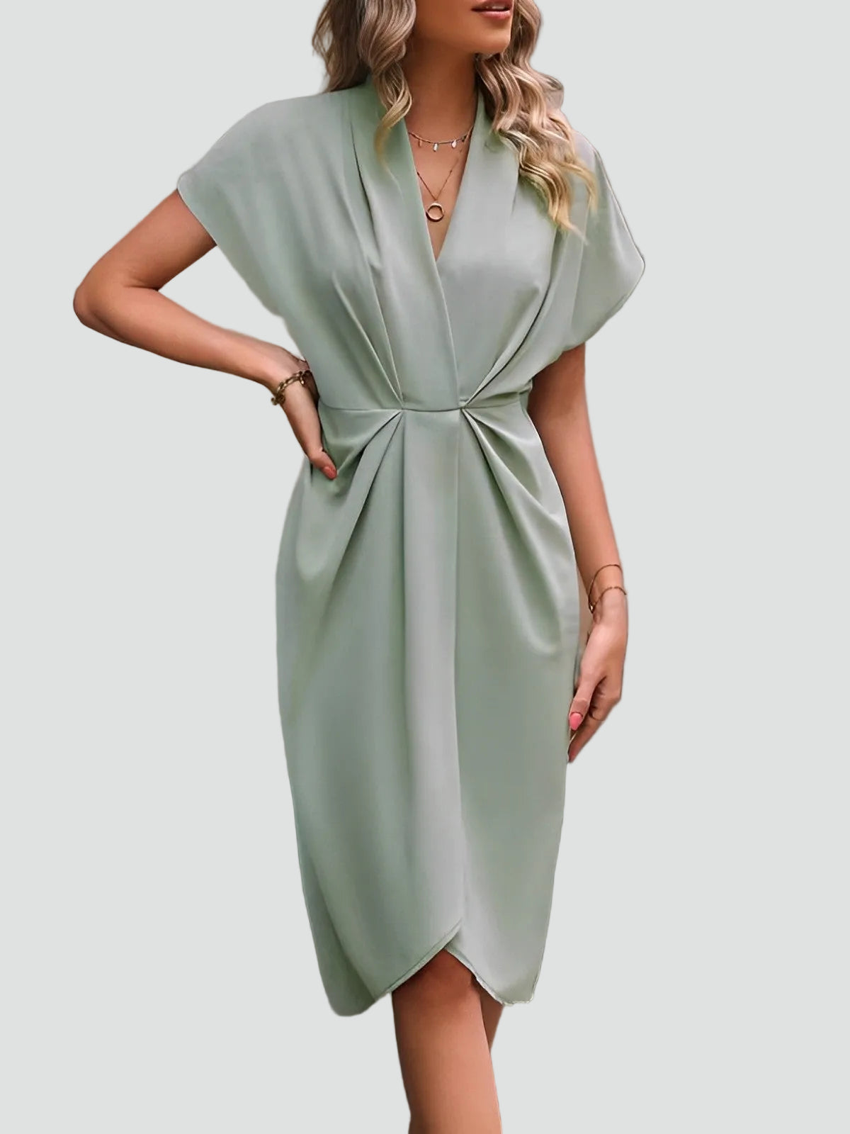 Wrap Dress for Women Regular Fit Softly Drapes Beautifully Around the Figure