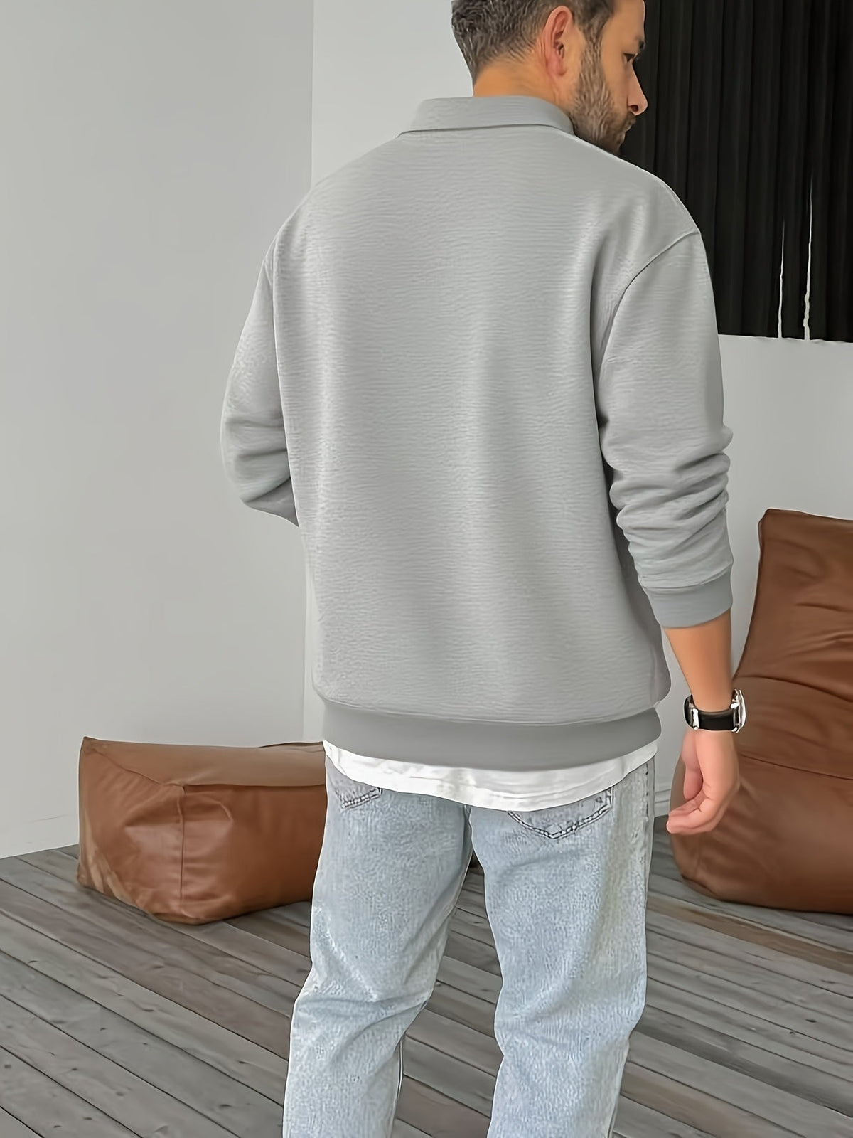Gideon | Half-Zip Sweatshirt with Collar