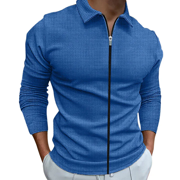Men's Relaxed Zip-Up Shirt