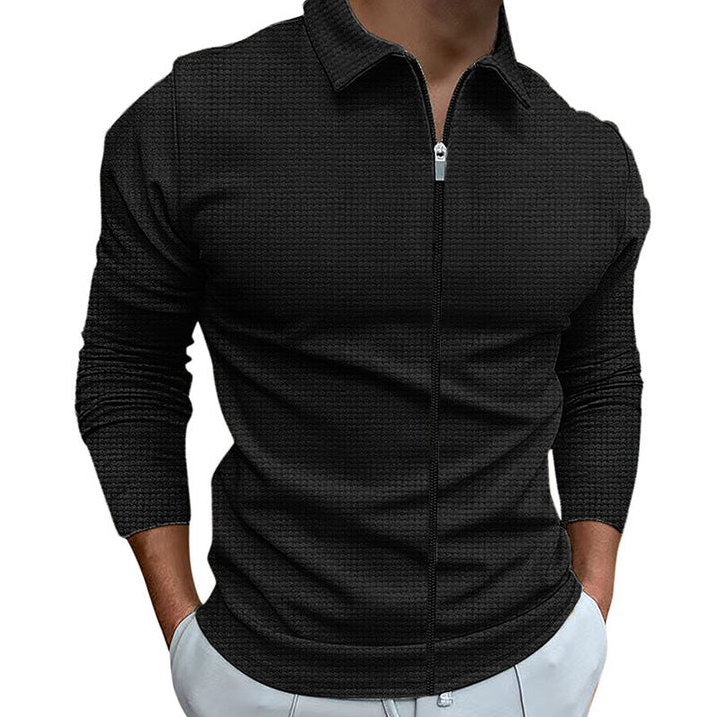 Men's Relaxed Zip-Up Shirt