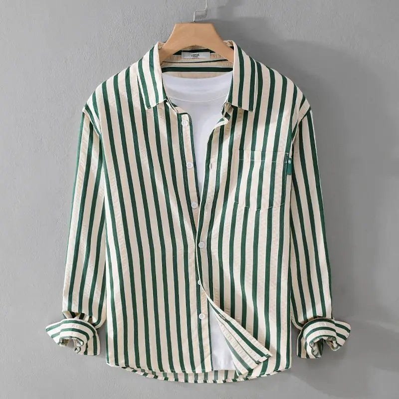 Men's Striped Long Sleeve Shirt