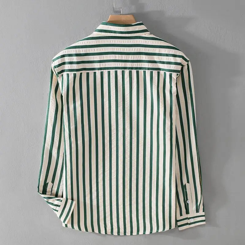 Men's Striped Long Sleeve Shirt