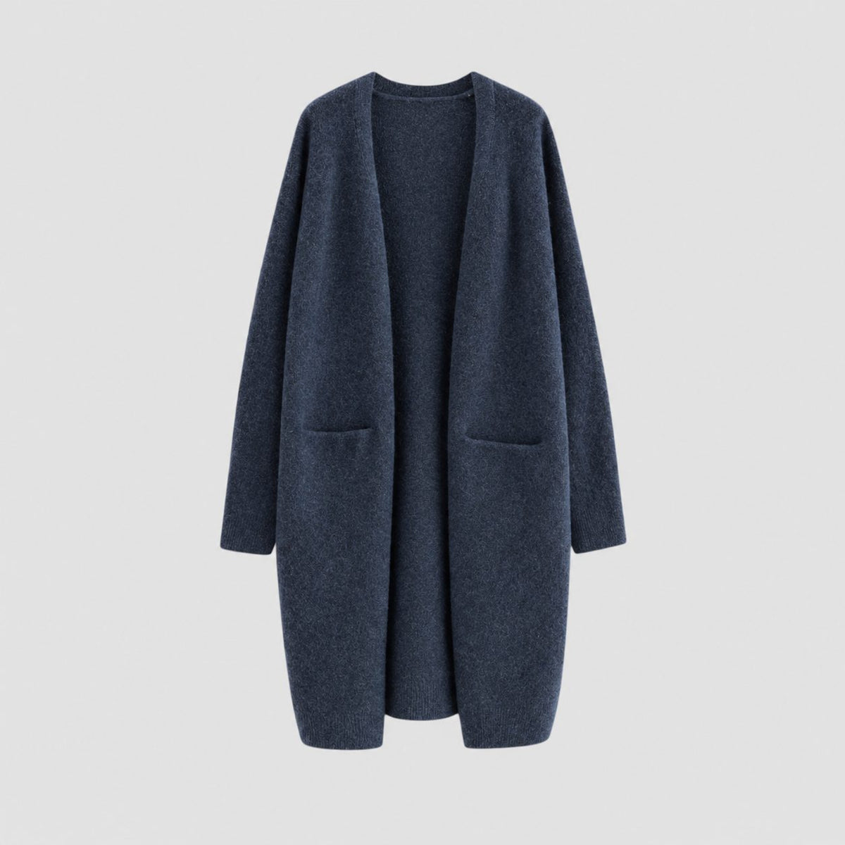 Women's Longline Cashmere Cardigan with Pockets