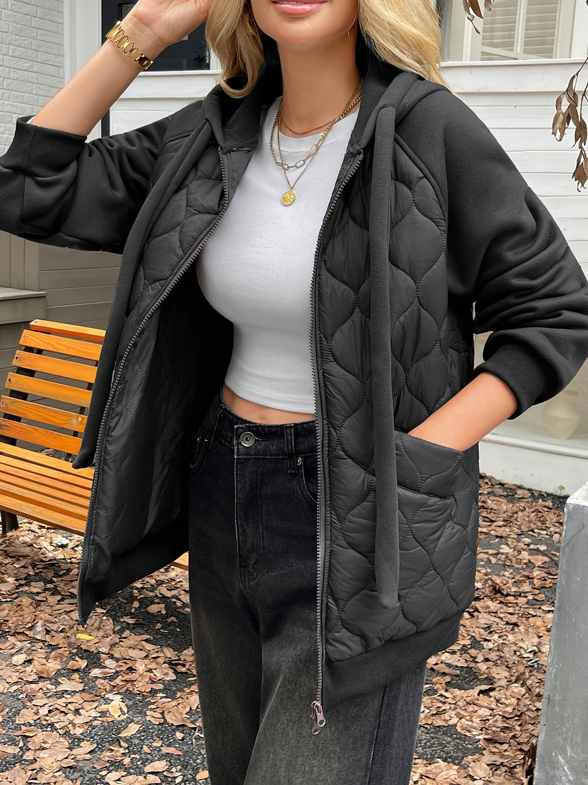 Helene | Hooded Quilted Jacket