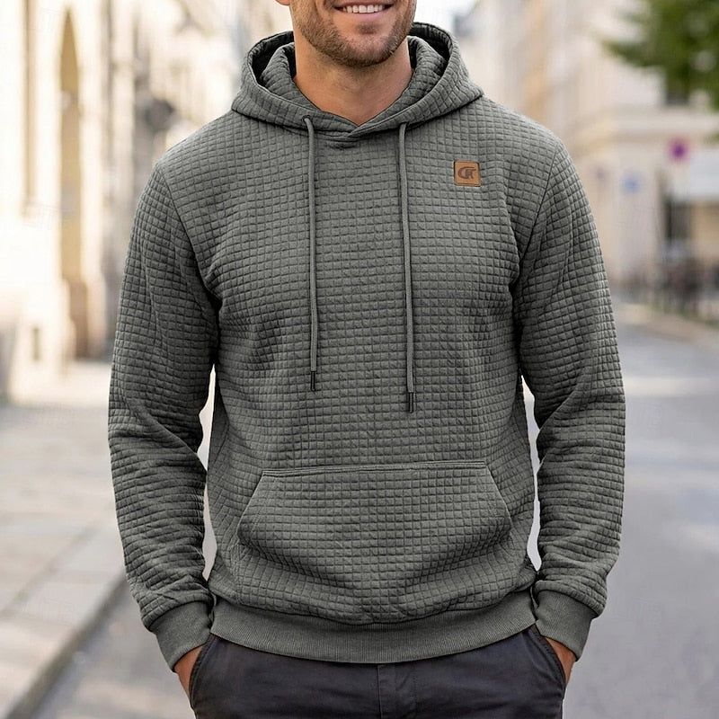 Merrick | Textured Hooded Sweatshirt