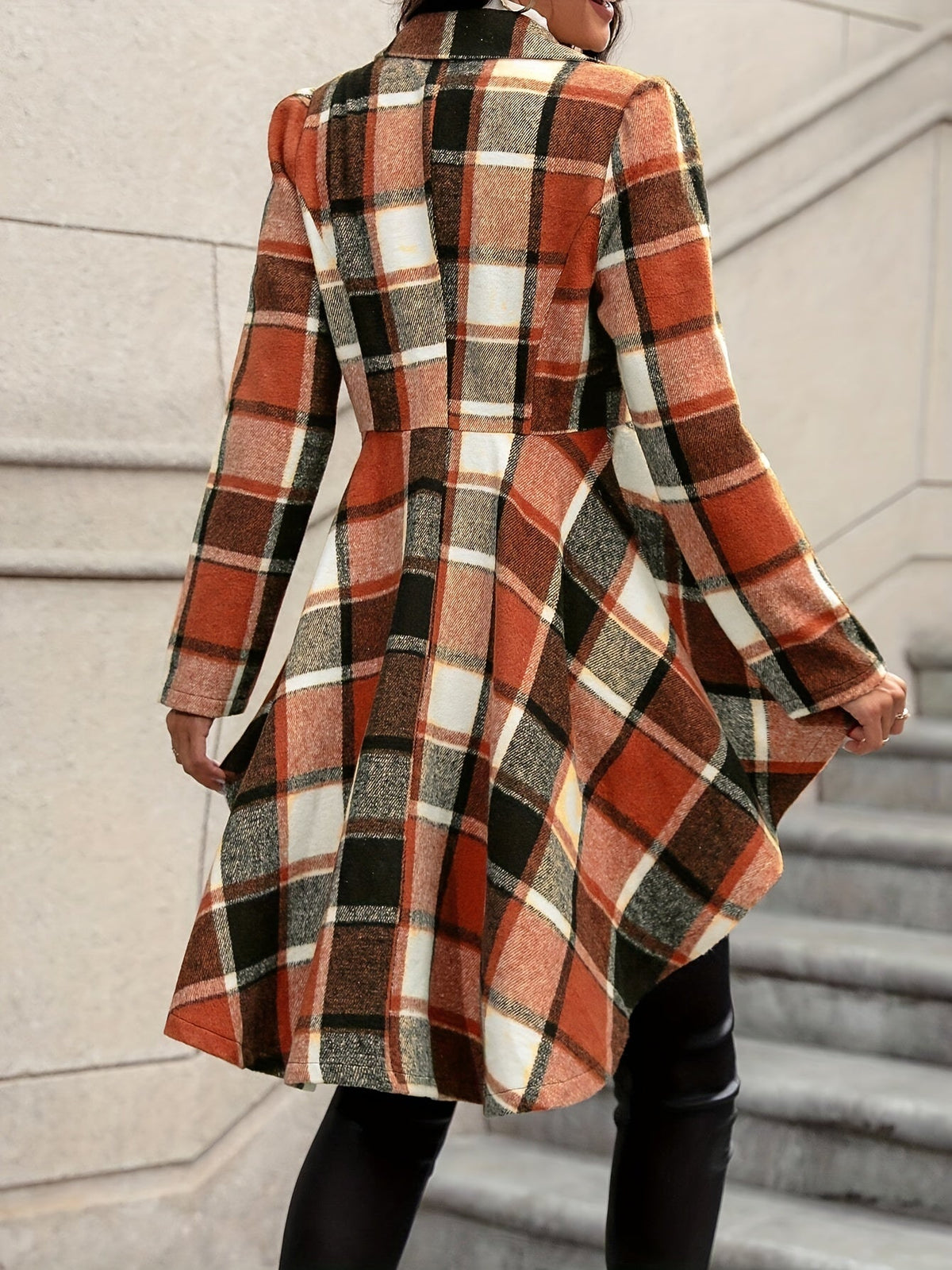 Marlena | Plaid Peplum Jacket