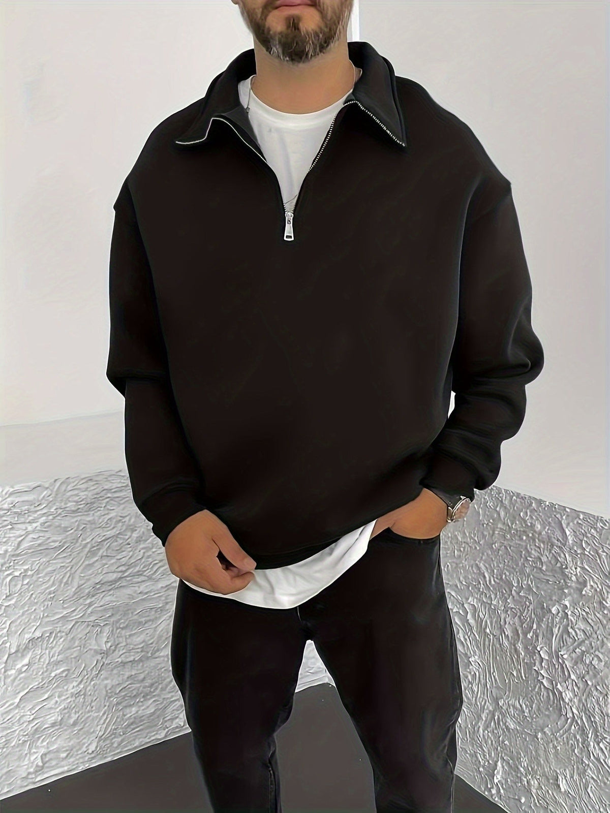 Gideon | Half-Zip Sweatshirt with Collar