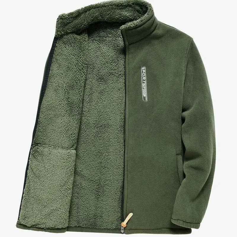 Men's Fleece-Lined Zip-Up Jacket