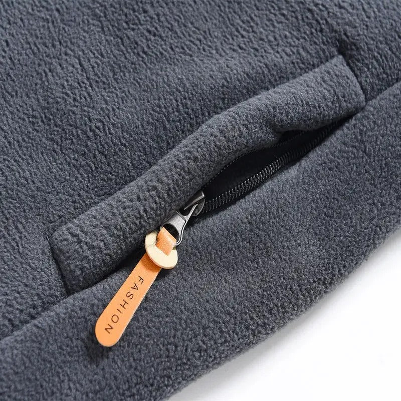 Men's Fleece-Lined Zip-Up Jacket