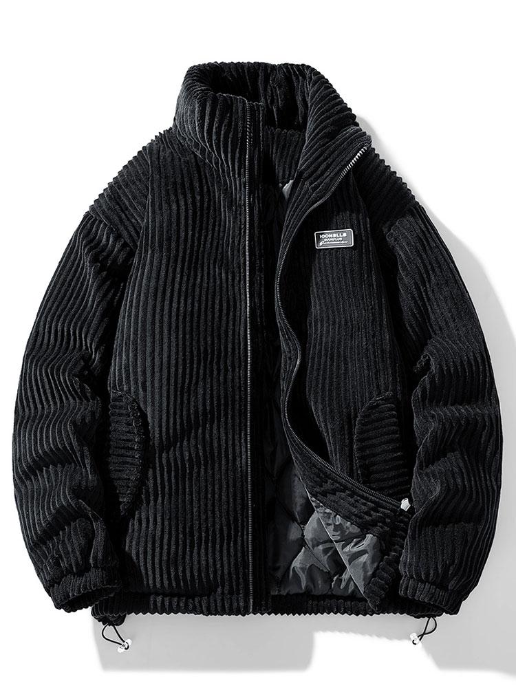 Men's Full Zip Corduroy Puffer Jacket
